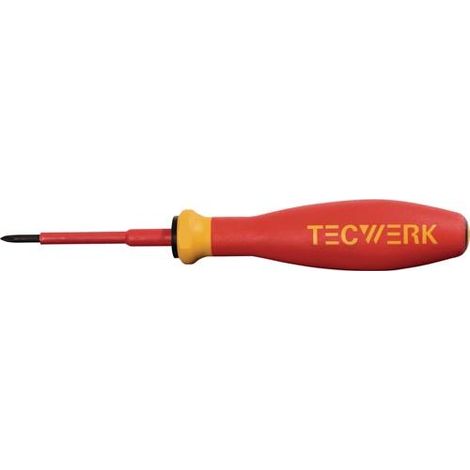 TECWERK Schraubendreher Gr.PH 0 Klingen-L.60mm VDE isol.TECWERK