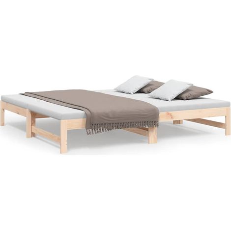 Maison Exclusive - Sofá cama extraíble madera maciza de pino 75x1 (1/5)