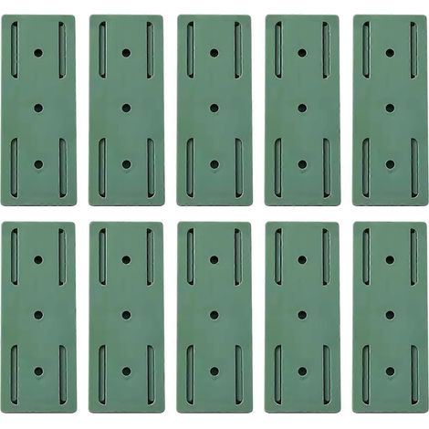 Lot de 10 supports de prises muraux auto-adhésifs pour multiprises et gestion des câbles - WELLNGS (1/5)