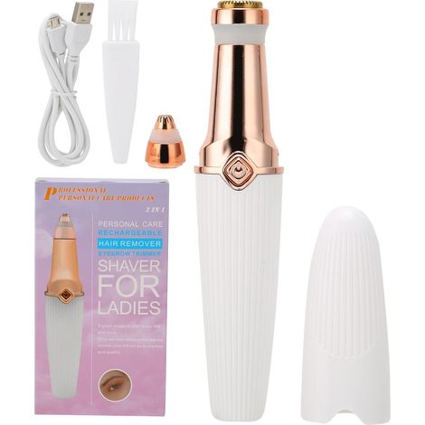 Tondeuse à Sourcils électrique, épilateur Indolore pour les Poils du Visage pour les Lèvres pour Usage Quotidien pour les Aisselles pour les Sourcils (1/5)