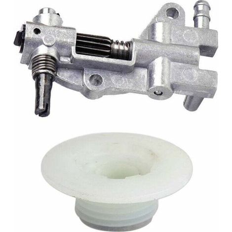 Pompe à huile pour tronçonneuse avec jeu de vis à engrenage pour tronçonneuse 4500 5200 5800 45 CC 52 CC 58 CC (1/4)