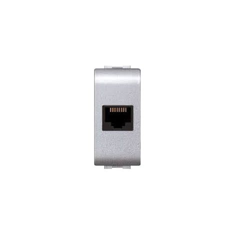 Presa Telefonica Rj11-Rj12 Autocrimpante Mylife ( ELETTROCANALI cod. ECL4082WH )