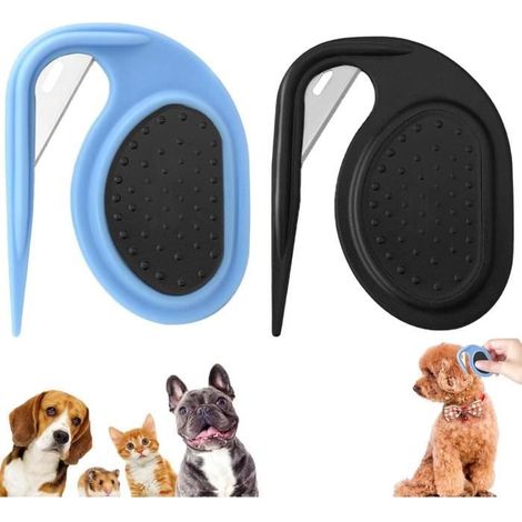2Pc Pet Knotting Comb,Grooming Tool Cat Grooming Comb Pets,Safe Dog Detangler Cat Massage Comb Dog Shedding Brush Puppy Hair (1/4)