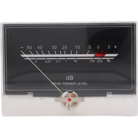 VU-mètre LED blanc pour ampli et home studio, affichage dB précis, parfait pour montage audio DIY. (1/5)