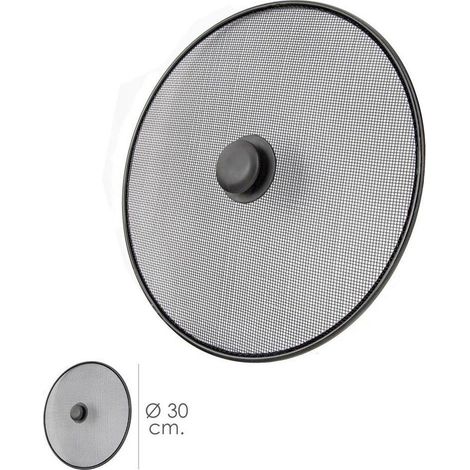 Padella in acciaio con coperchio antispruzzo Ø 30 cm. Nero.