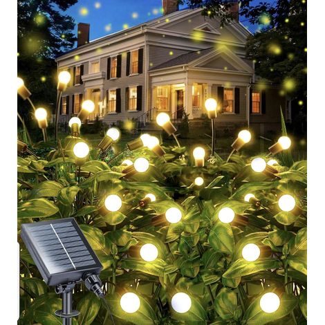 Lucciole Luminose 10 Bulbo a LED natalizie Energia Solare Decorazione Giardino Luce Calda (1/3)