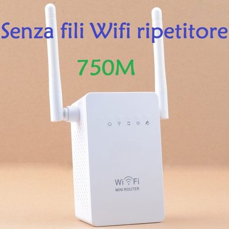 Trade Shop - Boas 750m Wireless-n Lan Wifi Repetidor Ap Extensión De Wifi 2.4g Con 2 Antenas - (1/4)