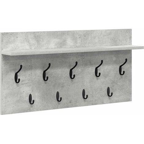 Maison Exclusive - Wandmontierter nachttisch mit Regal Beton Grau