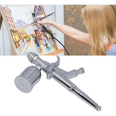 Die tragbare Mini-Airbrush eignet sich zum Dekorieren von Kuchen, zum Bemalen von Modellen, für künstlerische Malerei, zum Sprühen von Modellen, zur Möbelreparatur usw. (1/5)