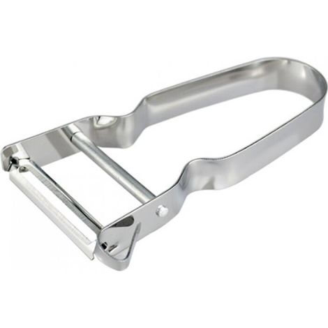 Gemüseschäler und Spargelschäler, U-förmiger Schäler, Edelstahl, Silber (1/4)
