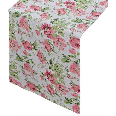 Nappe en polyester à motifs floraux pour table à manger, imperméable, lavable, facile à nettoyer, décoration intérieure multicolore (1/5)