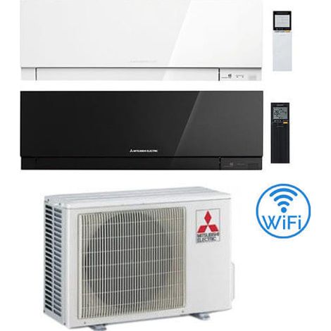 Klimaanlage Mitsubishi Kirigamine Zen Wifi Weiß + Schwarz Dual-Split-Wechselrichter 9000 + 9000 BTU mit U.E. MXZ-2F33VF Klasse A++/A+ NEU
