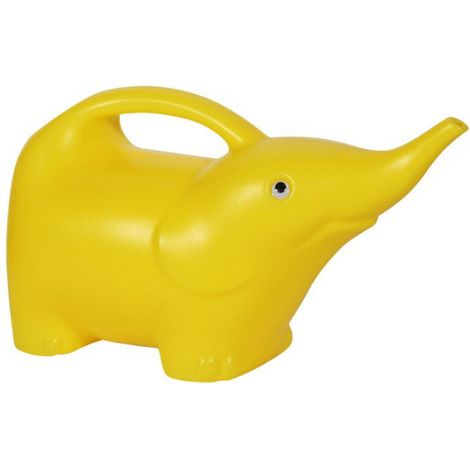 Arrosoir - Éléphant - 2 L - Jaune - Plastique - 1 Pièce