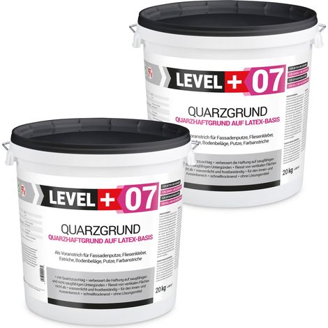 LEVEL+ Quarzgrund Grundierung Putzhaftgrund Holz OSB L+07 - 40KG