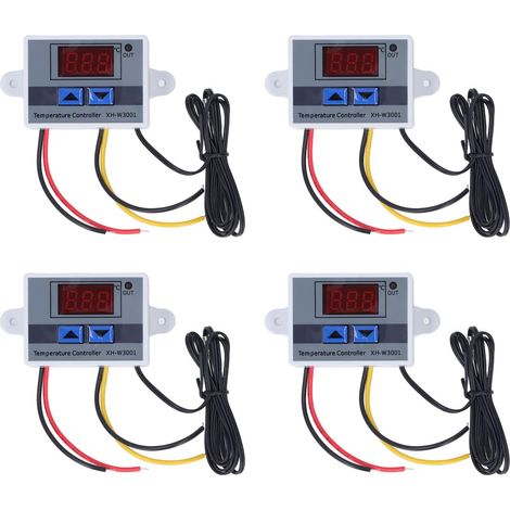 Régulateur de température - 4 Pièces - ABS - LCD Numérique - Chauffage Refroidissement - Industrie (1/5)