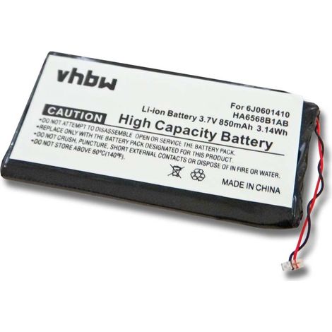 vhbw Batterie compatible avec Samsung YP-Z5AS, YP-Z5F, SEC-YP5Z, YP-Z5A, YP-Z5AB lecteur de musique MP3 (850mAh, 3,7V, Li-ion)
