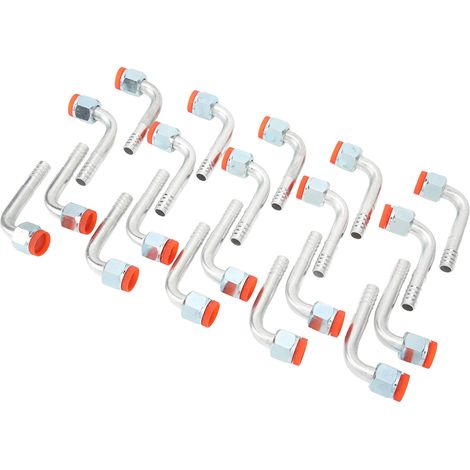20 raccords à barbes, écrous coudés, raccords à filetage interne à joint torique à 90 degrés pour conduits de climatisation, raccords adaptateurs, 5/8 pouce (1/5)