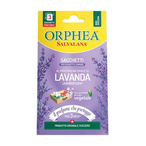 ANTITARME SALVALANA CASSETTI ARMADI ORPHEA - LAVANDA CF=PZ 3- 6 confezioni