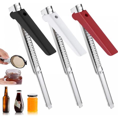 3-teiliges manuelles Dosenöffner-Set, verstellbarer Dosenöffner aus Edelstahl, preiswertes und tragbares Küchengerät, mehrfarbig (1/4)