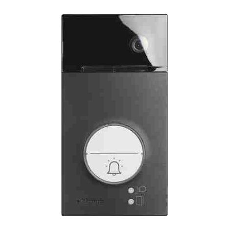 Panneau de commande d'interphone vidéo Linea 3000 BTI343093 avec lecteur RFID - finition noire