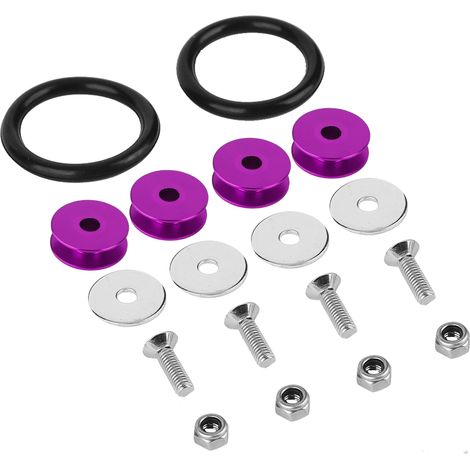 Carrelage aluminium pour ailes pare-chocs, kit de visserie et boulons moteur, teinte violette, habillage compartiment moteur (1/5)