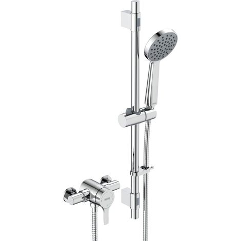 Bristan Onza Thermostatic Exposed Mixer Shower with Shower Kit - Chrome