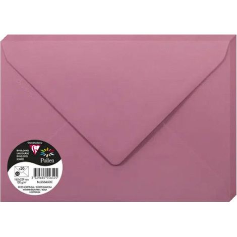 Enveloppes - CLAIREFONTAINE - Pollen - 120g - 162x229mm - Lot de 20