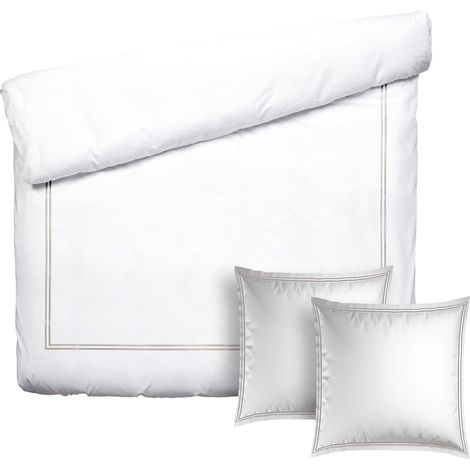 Parure de lit 3 Pièces 2 Personnes - Housse de Couette 200x220cm (1/5)