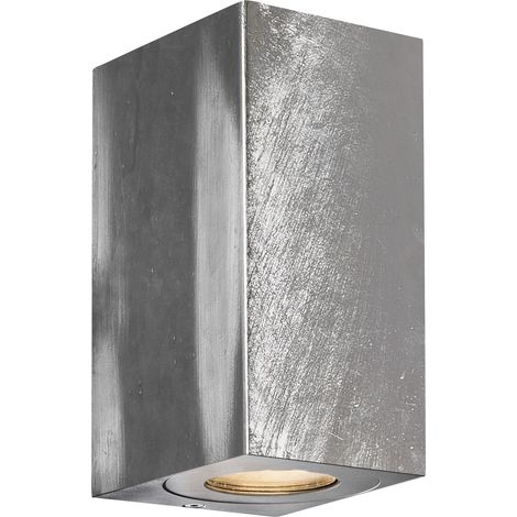 Applique murale CANTO Maxi Kubi 2 Acier galvanisé Acier galvanisé, H.17.2 - IP44 - GU10 /Nordlux Extérieur (1/5)