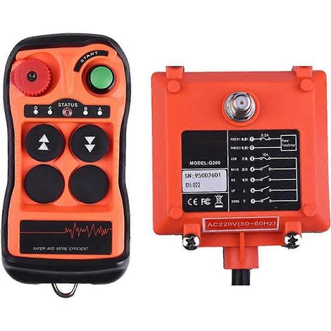 Industrielle Fernbedienung Q200, 2 Tasten, AC/DC 12-24V