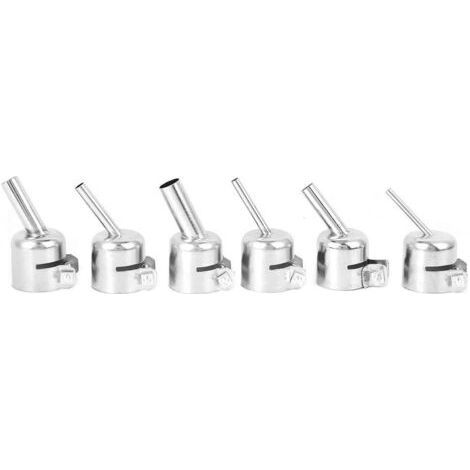 royaluxe-Ensemble de Buses pour Pistolet à Air Chaud, 6 Buses à Air Chaud Coudées, Outils de Réparation de Station de Soudage à Air Chaud, Accessoires de Buses de Station de Dessoudage (1/5)