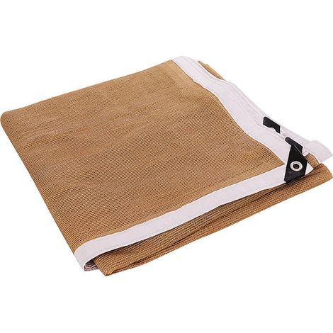 Tela de sombra para exteriores con ojales, malla resistente al viento, fácil de instalar, ligera, adecuada para pérgolas, patios y jardines (2 x 2 metros). (1/5)