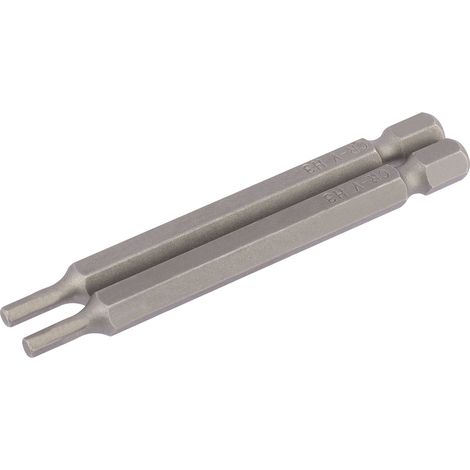 Draper 2-Piece 75mm Long 3mm Hex Shank Hexagonal Insert Bits (Model 64320) (1/5)