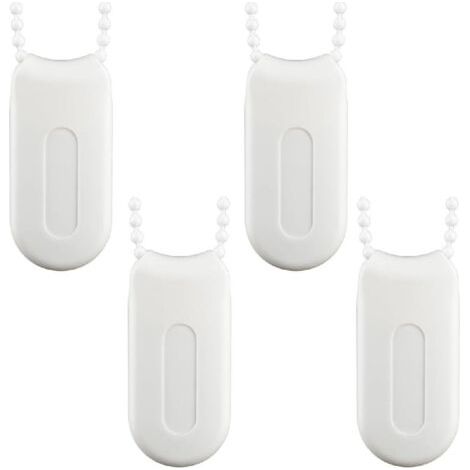 Poids Cordon Rideau 4 Pièces Accessoires de Store en Plastique Blanc Poignées de Stores Cordon Cordon Poids Rechange Stores Poids Chaîne pour Stores à Enrouleur Dispositif Stores Accessoires (1/5)
