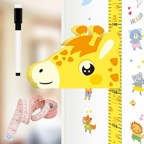 Tabla de crecimiento de jirafa 3D para pared, ideal para la habitación de los niños. (1/5)