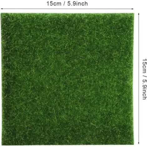 Kunstrasen – 10 Stück – Chemiefasern – Gartendekoration – Mikrolandschaft (1/5)