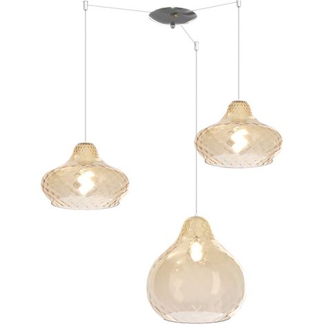 Lustre en verre coloré top light dress 1191 cr s3 smix am e27 led plafonnier moderne