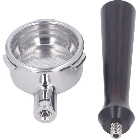 58mm Bottomless Filter Holder, Stainless Steel Basket with (1/5)