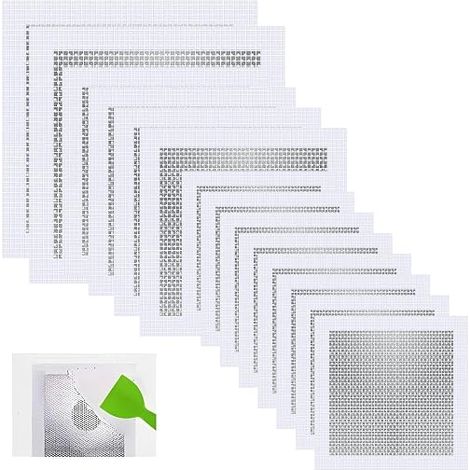 14 Pièces Patch Réparation Mur Aluminium, 2/4/6 Inch Patchs Auto-Adhésif (1/5)