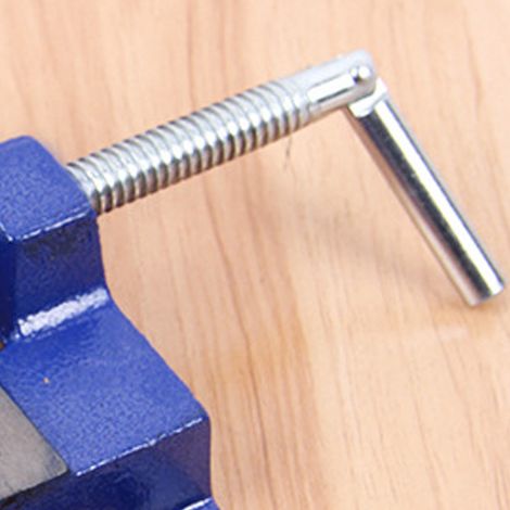 Stahlbohrmaschinen-Schraubstock, große Öffnung, fester Halt, Tischspannvorrichtung für Holzbearbeitung, 3 Zoll, blau (1/5)