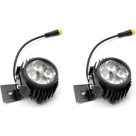 2X pour Kukirin G2 scoop PRO Phare avant de trottinette électrique, lampe de guidon, feu LED de remplacement
