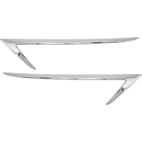 2 Garnitures de Phare Anti-brouillard Arrière Argent Brillant, Encadrement de Feu de Brouillard Arrière de Remplacement pour Mazda CX-5 CX5 KF 2017‑2021