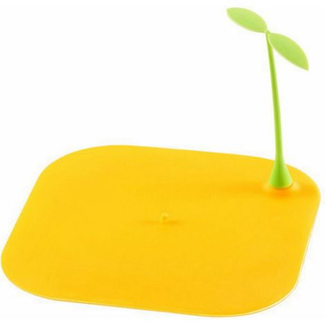 Tapis de drainage pour sol, avec un joli motif de germes de soja, revêtement en silicone antidérapant, résistant aux odeurs, pour la cuisine et la salle de bain. (1/5)