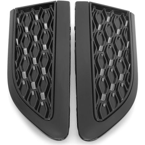 Seitenlüftungsgitter-Abdeckung in Klavierlack-Schwarz, passend für Land Rover Discovery Sport 2015–2021