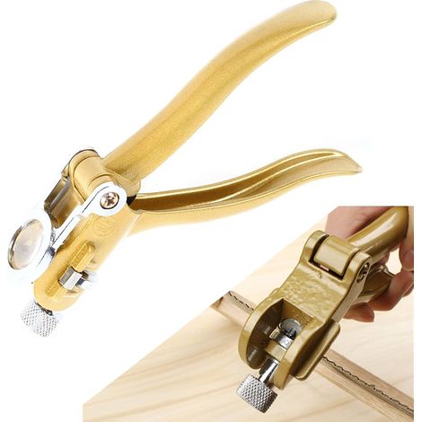 Adjustable Saw Set Pliers 4-12 Tooth Woodworking Tool, Zinc Alloy And High Carbon Steel, Built In Magnifier, Locking Handle Mechanism, for Handsaw Setting (1/5)