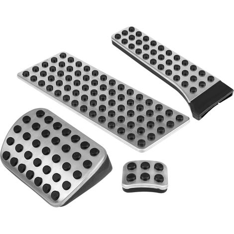 Aluminium-Pedale für Mercedes C-Klasse W203, W204, W210, W211, W212, Brems-, Kupplungs- und Gaspedale, 4-teiliges Antirutsch-Set (1/5)