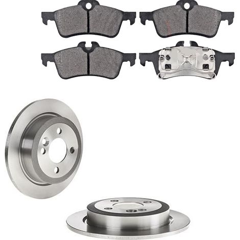 KIT FRENI POSTERIORI compatibile con MINI (R50,R53) - DISCHI + PASTIGLIE OEM: P 06 032 / 17350 , 17866 /SOSTITUZIONE DIRETTA/BASSA POLVERE/SILENZIOSO