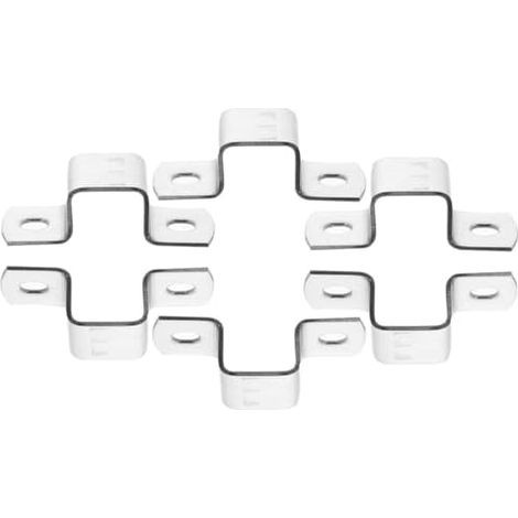 Lot de 6 Colliers Serrage Inoxydables U Supports Robustes pour Tubes Carrés 15X15 MM Clips Fixation Résistants Adaptés Montage Hydraulique et Plomberie Industrielle - (1/5)