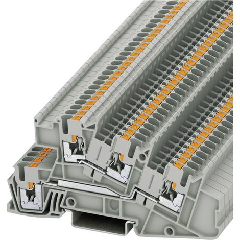 Phoenix Contact 3213953 Installationsetagenklemme 5.2 mm Schnellanschluss  Grau 1 St.