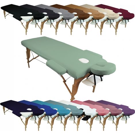 Kit complet de housses pour table de massage - Éponge - Vert pastel - Vivezen